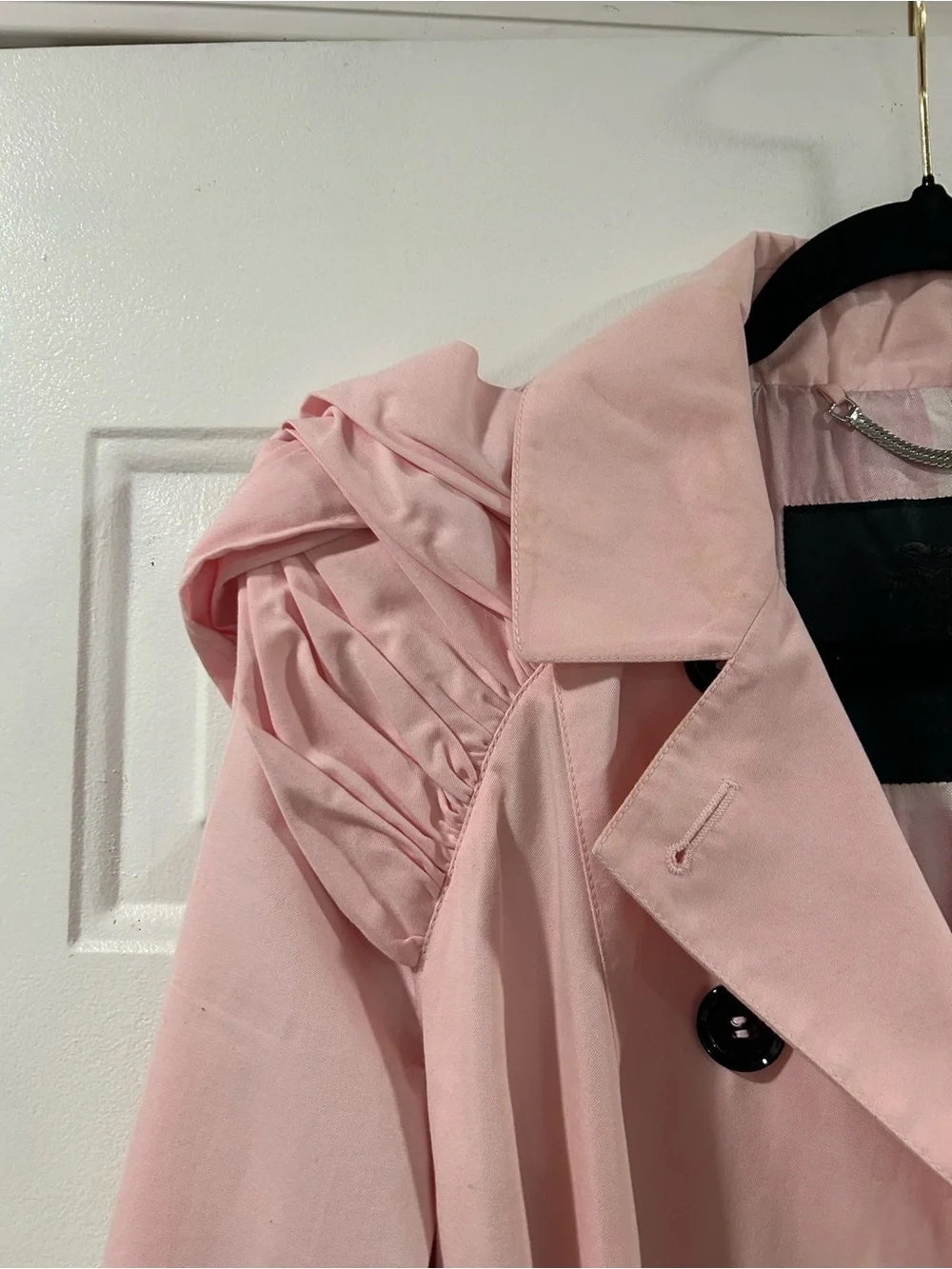 Rare vintage Burberry Prorsum dusty pink cotton trench coat - Picture 5 of 16